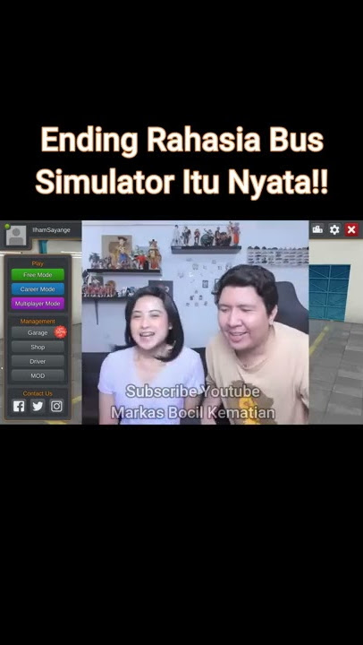 Ending Drama Bus Simulator Indonesia Windah Basudara #shorts