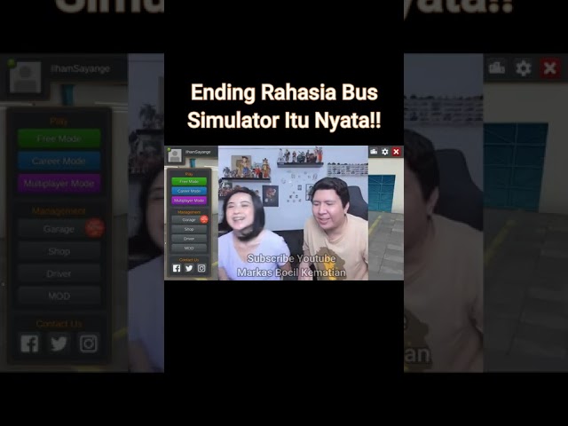 Ending Drama Bus Simulator Indonesia Windah Basudara #shorts class=