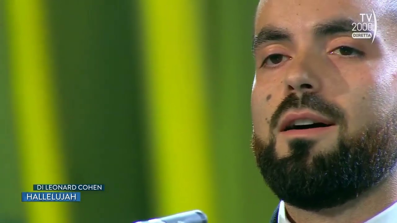 ALLELUJA di Cohen 👮🎼🇮🇹 TV2000 Tenore Carabiniere Roberto Lenoci
