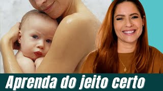 Como dar banho de chuveiro no meu bebê | A partir de quanto tempo posso dar banho no bebê