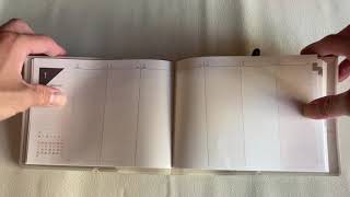 折りたためる手帳「TETEFU（テテフ）」をただ折りたたんだだけの動画 質感や細かい部分の参考に