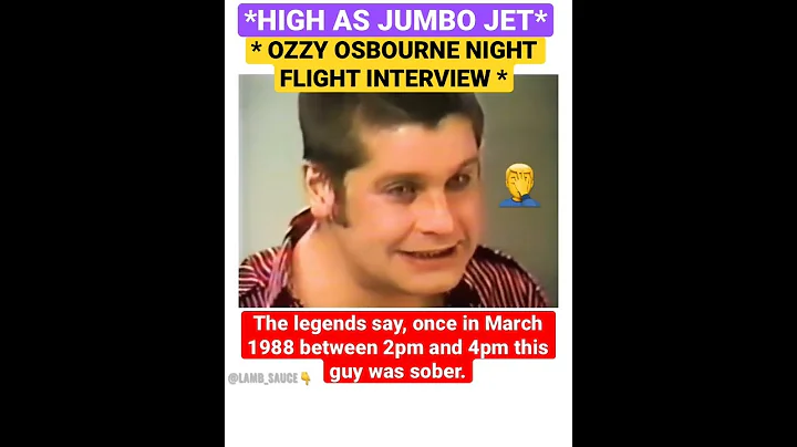 * OZZY OSBOURNE HIGH AS JUMBO JET * [WTF??] What is he on? #ozzyosbourne #interview #high #drugs