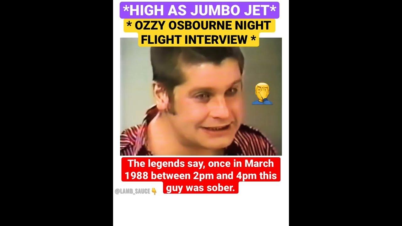 * OZZY OSBOURNE HIGH AS JUMBO JET * [WTF??] What is he on? #ozzyosbourne #interview #high #drugs