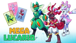 All 18 Types Swap Mega Lucario | Pokemon card