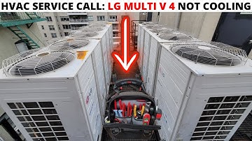 HVAC Service Call: LG Multi V Not Cooling (LG AC Not Cooling) LG Heat Recovery Unit Not Cooling