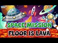 Floor is lava  freeze dance in space brain break for kids  fun exercise for kids