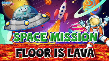 Floor Is Lava & Freeze Dance in Space! Brain Break For Kids | Fun Exercise For Kids