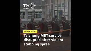 Two passengers injured in knife attack on Taichung MRT train