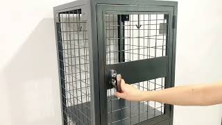What's Wire mesh storage locker structure and how to use it??Just to watch this video