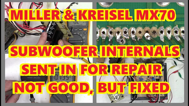 MK MILLER AND KREISEL SUBWOOFER SENT IN FOR REPAIR...