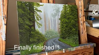 I finished this oil painting and got some work done.