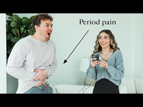 My Husband Tries a Period Pain Simulator!