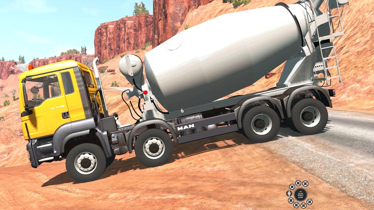 BeamNG Drive - 8x8 MAN TGS Concrete Truck in Utah Part 1