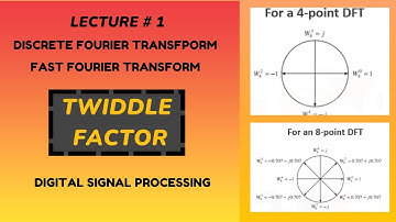 Twiddle Factor ( W ) | Fast Fourier Transform Method | Discrete Fourier Transform Lecture # 1 | DSP
