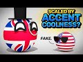 Countries scaled by 9  countryballs compilation