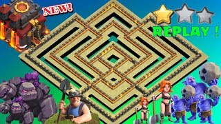 Th10 War Base 2018 Anti 3 Star With Replays Anti Bowler Anti Miner Anti Valkyrie