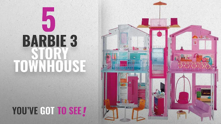 Top 10 Barbie 3 Story Townhouse [2018]: Barbie Pink Passport 3-Story Townhouse