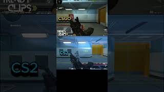 CS:GO vs. CS2 AK-47 recoil #cs2 #csgo #gaming #AK47 #shorts #GamingComparison