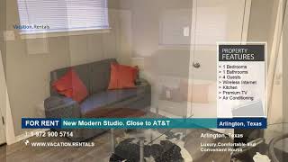 Texas | Vacation Rentals | New Modern Studio - 4 Guests | Arlington