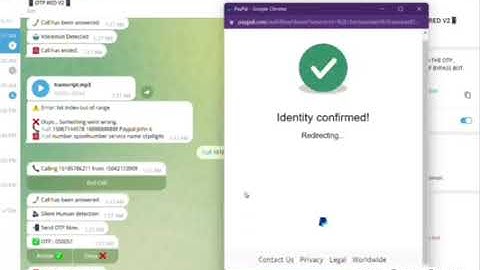 Otp bot telegram tutorial PayPal otp bot, virtual bypass, otp build up and OTP BOT METHOD.