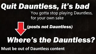 The Reality of the Dauntless Comment Section