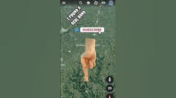 I Found A Real Hand in  & Maps #google_earth_secrets#maps #facts #funny #shorts#universala23