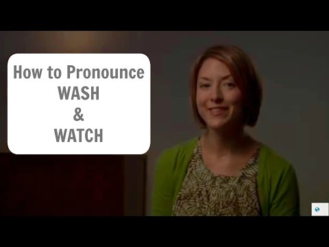 Vídeo: On es pronuncia wash warsh?