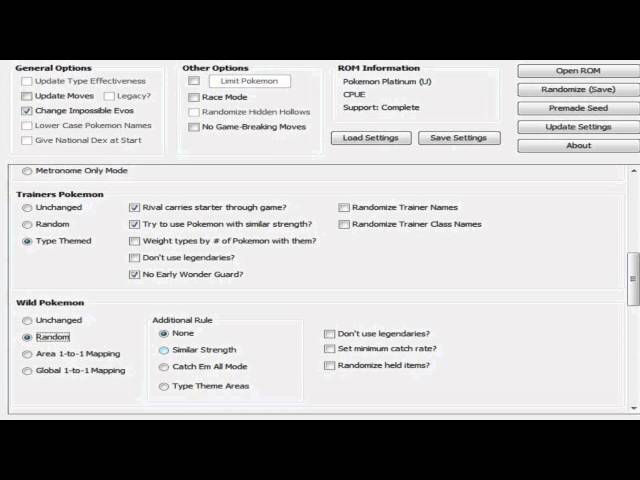 2015 Outdated) Pokemon Randomizer Settings/Mini-Tutorial 