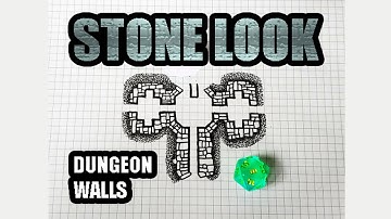Ted Draws Dungeons | STONE LOOK DUNGEON MAP WALLS | Old School Dungeon Maps