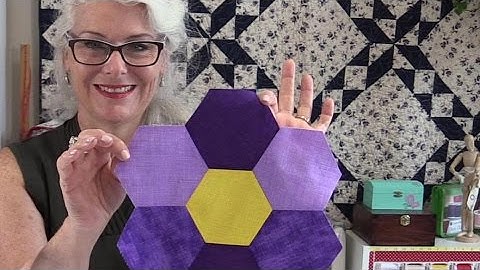 How to Sew a Grandmother Flower Garden Quilt Block by Machine