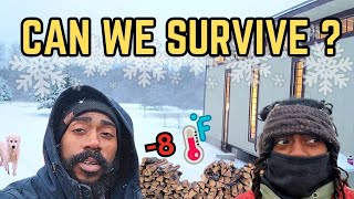 Our FIRST Winter Off-Grid in a Tiny House - Can We Handle It?