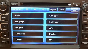 how to change radio area in car dvd gps radio player Witson E8xxx series windows 6.0