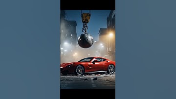 AI Crash Test Compilation 2025#luxeryfails #crushing #ferrari  #satisfyingvideo #shorts