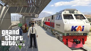 Tugas Jadi Masinis Kereta Api Bawa Pemudik Lebaran 2024 || GTA 5 Mod Indonesia by Mpnub Gaming 91,999 views 1 month ago 22 minutes