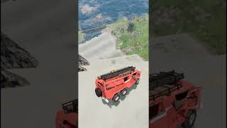Car Plunges Off a High Ledge into the Abyss! 😱 #beamngdrive