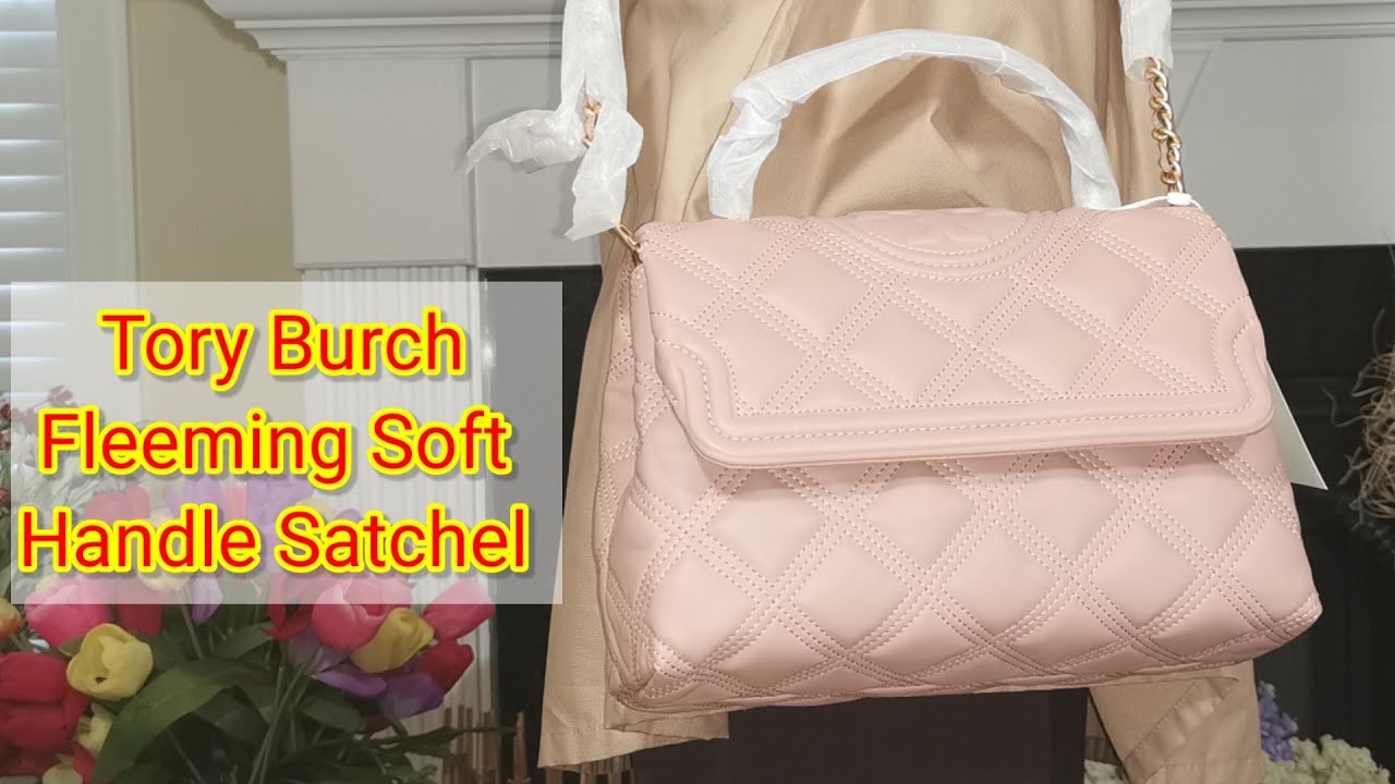 TORY BURCH FLEMING SOFT TOP HANDLE PINK MOON BEST SELLER REVIEW!! 