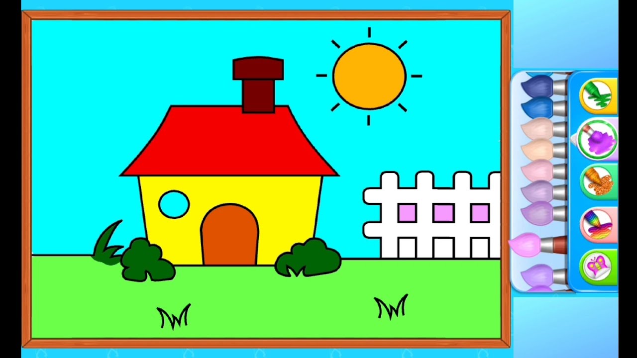 Learning Colors Through House Coloring Activity