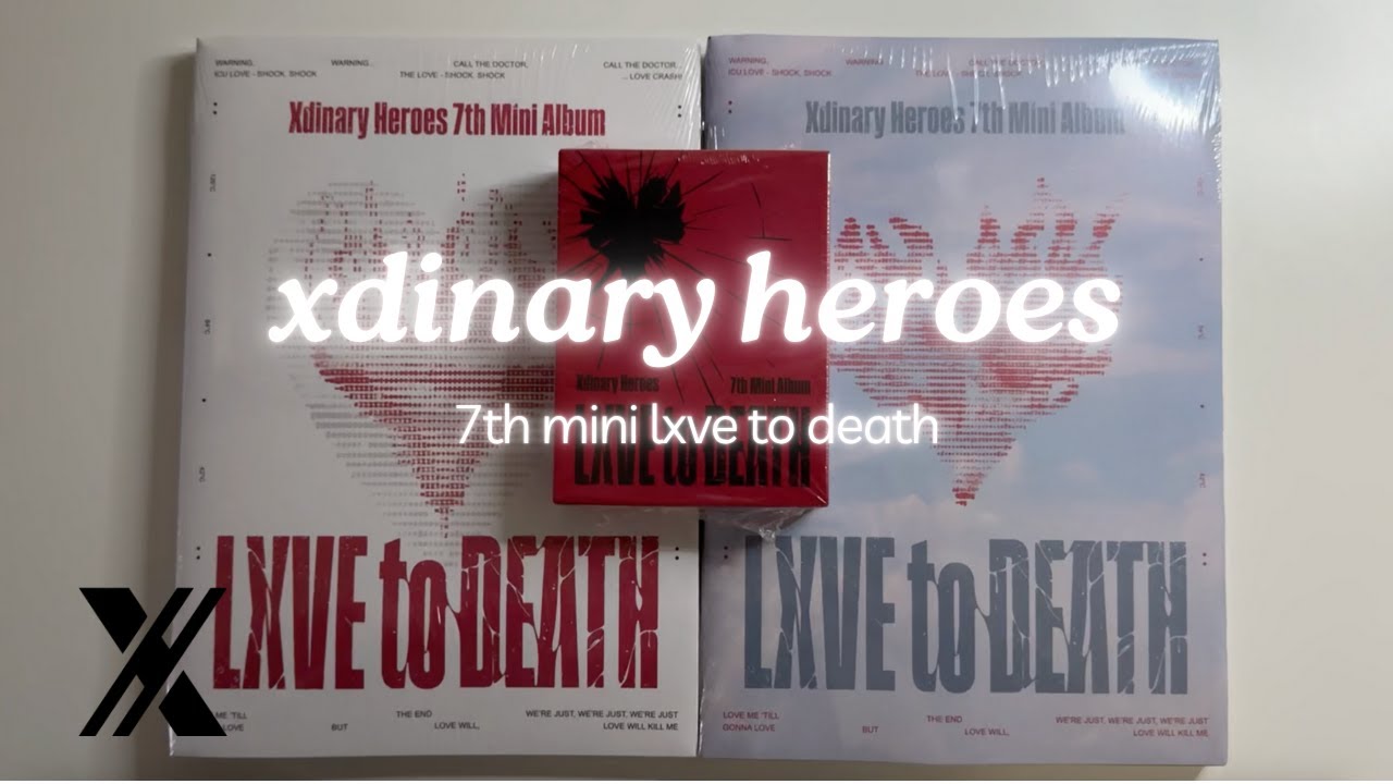 XDINARY HEROES 7e Mini-album 'LXVE TO DEATH' – Tin Case MD Versie Met Sleutelhanger, 12 Foto’s En 2 Fotokaarten