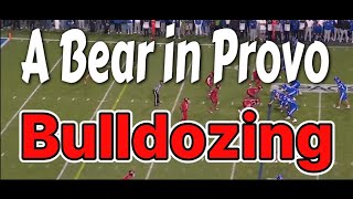 A Bear in Provo Bulldozing his opponents - brought to you by MapToHappiness.Com