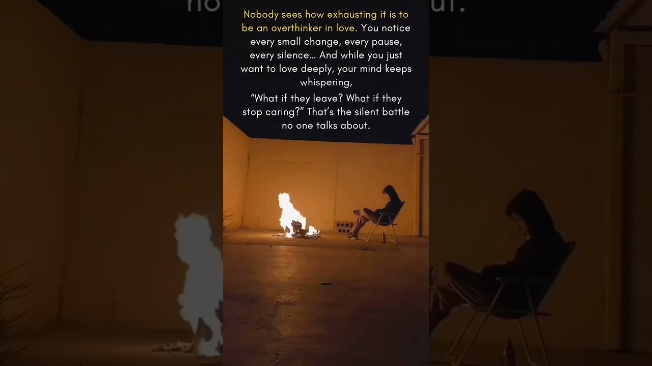 The Silent Struggle of an Overthinker 💭💔 