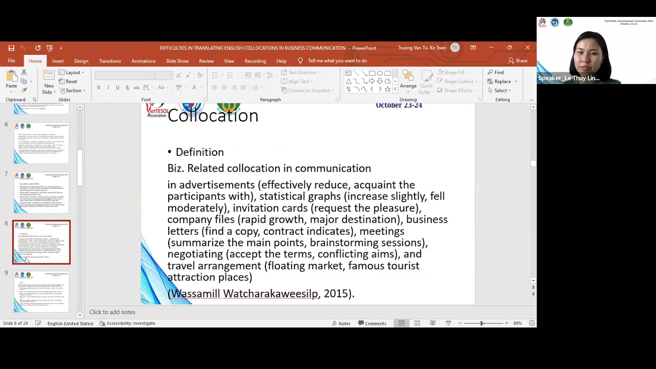 Zoom 10 Main Convention Difficulties In Translating English Collocations In Business Communication Youtube