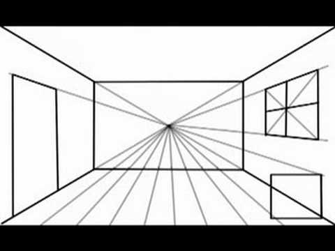 how to draw with one point perspective - option1 - youtube