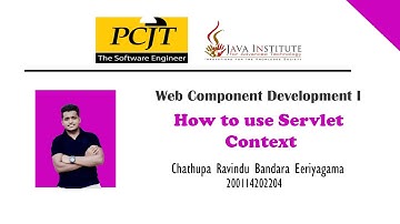 How to use Servlet Context | Web Component Development I | JAVA INSTITUTE FOR ADVANCED TECHNOLOGY