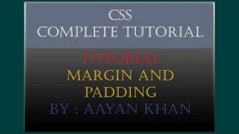 HTML and CSS Tutorial in Urdu/Hindi 2016 - Padding and Margin in CSS