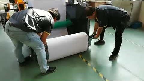 How to take off the jumbo roll from CHM-A4-2 Compact A4 production line