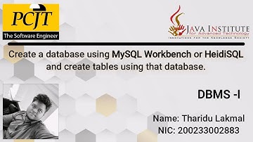How to create a database using MySQL Workbench or HeidiSQL and create tables using that database.