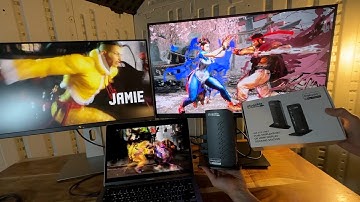 QUICK DEMO of using MULTIPLE MONITORS on M1 MACBOOK and PLUGABLE DOCK UD-6950Z.  Dual 4k Monitors!