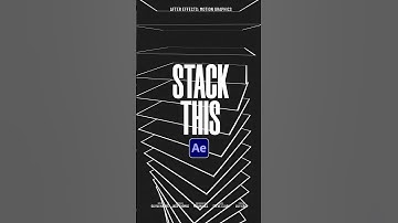 Create Minimal Stacked Motion Graphics in After Effects