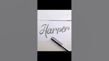 "Harper" Name Calligraphy #shorts #art #lettering #handlettering #calligraphy