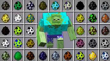 What if You Spawn ALL ZOMBIE MUTANT EGGS in Minecraft ! Different Zombies Army Battle